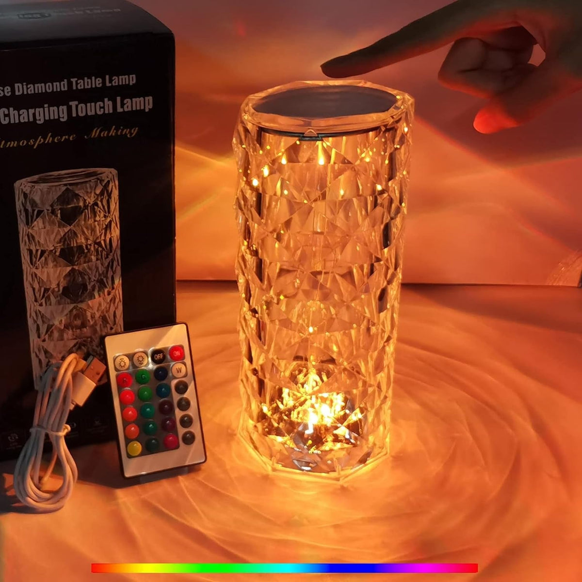 LED Crystal Lamp – Modern Room Light