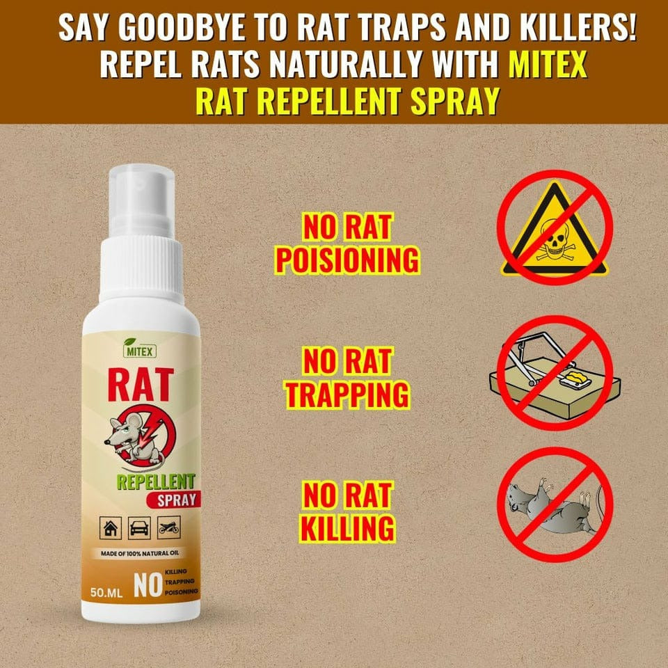 Natural Rat Repellent Spray – 50ml | Herbal Rodent Control