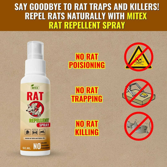 Natural Rat Repellent Spray – 50ml | Herbal Rodent Control