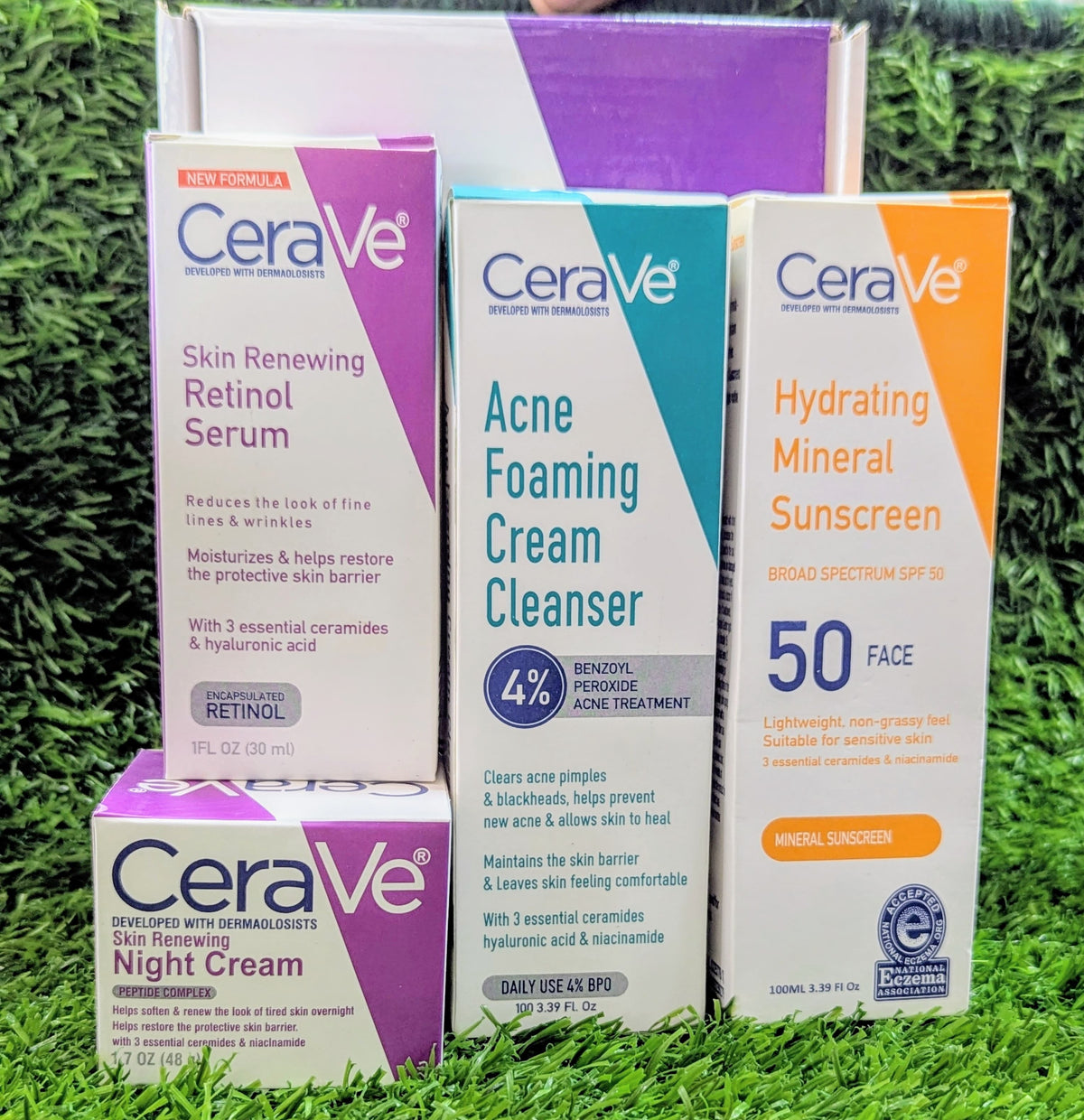 CeraVe 4-in-1 Skincare Kit | Cleanser, Serum & Cream