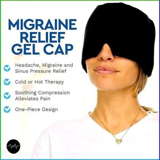 Reusable Gel Ice Cap – Hot & Cold Headache Relief Mask
