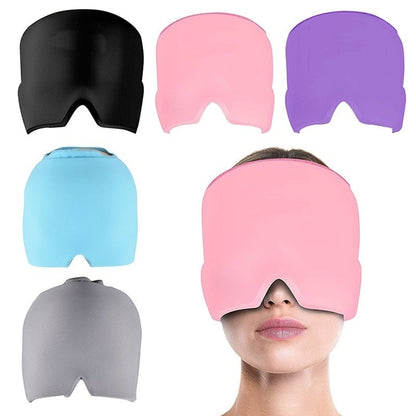 Reusable Gel Ice Cap – Hot & Cold Headache Relief Mask